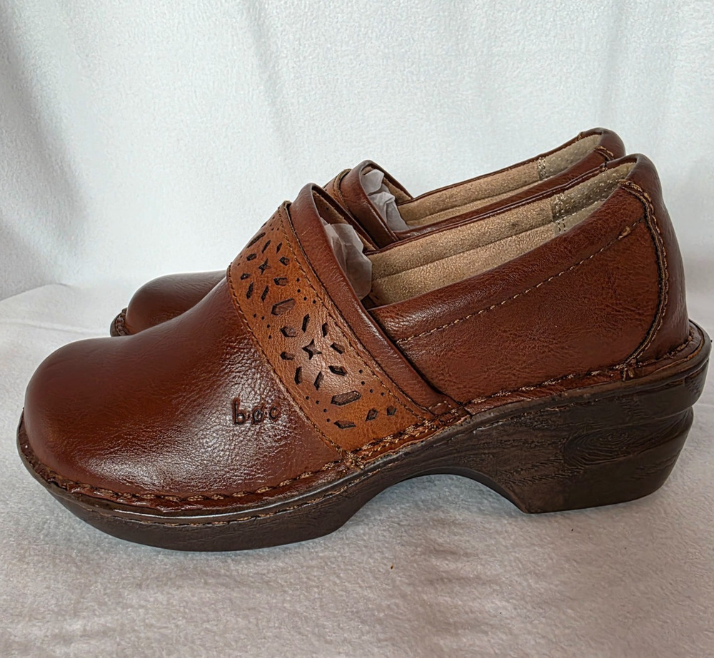 B.O.C. or boc, Z59141 CBTG19, Clog, Women's SZ 6M, Rich Brown, Pre-Owned